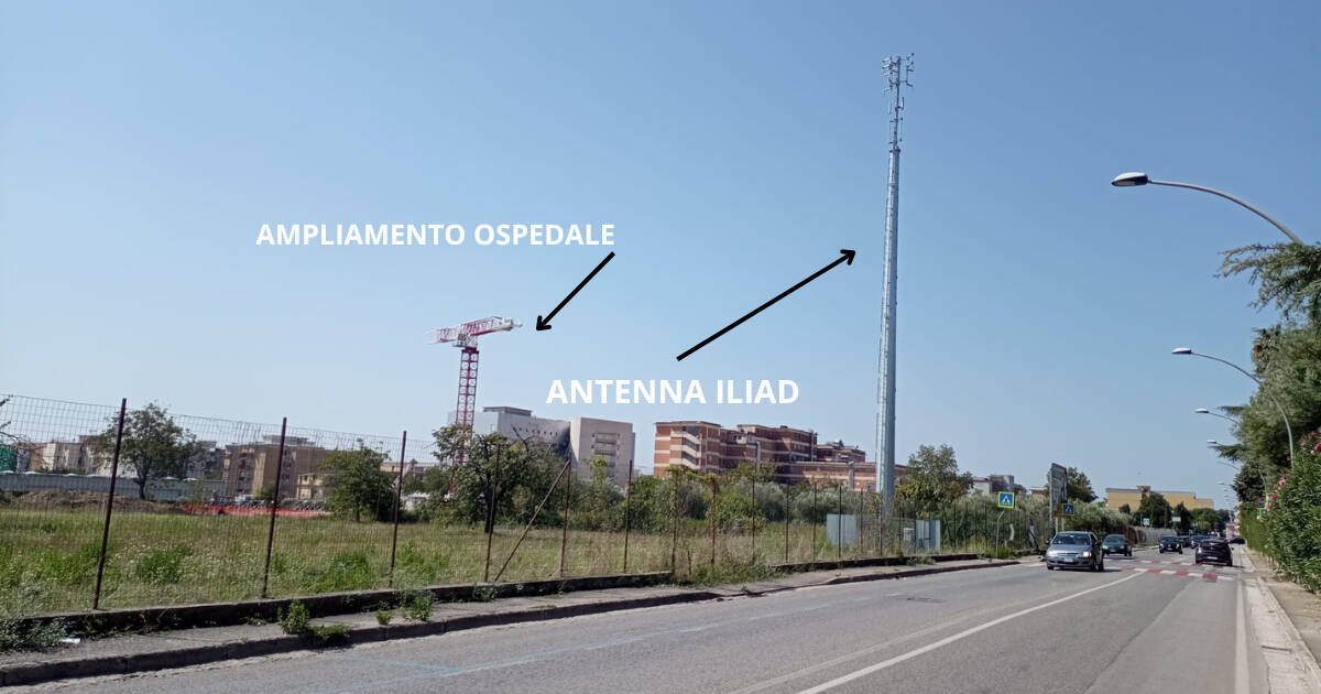 ampliamento AORN Caserta e antenna ILIAD