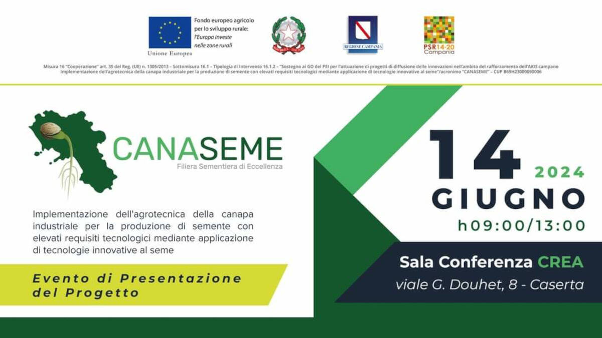 Al CREA di Caserta l’evento di presentazione del progetto Canaseme