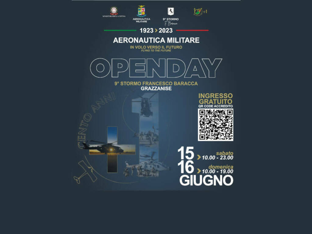 Il 15 e 16 giugno Open Day al 9° Stormo "Francesco Baracca" di Grazzanise -  Caserta Notizie