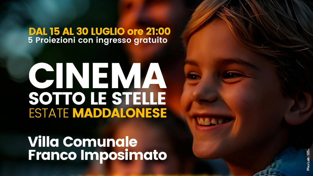 Cinema sotto le stelle: nella villa comunale di Maddaloni parte il cinema all’aperto