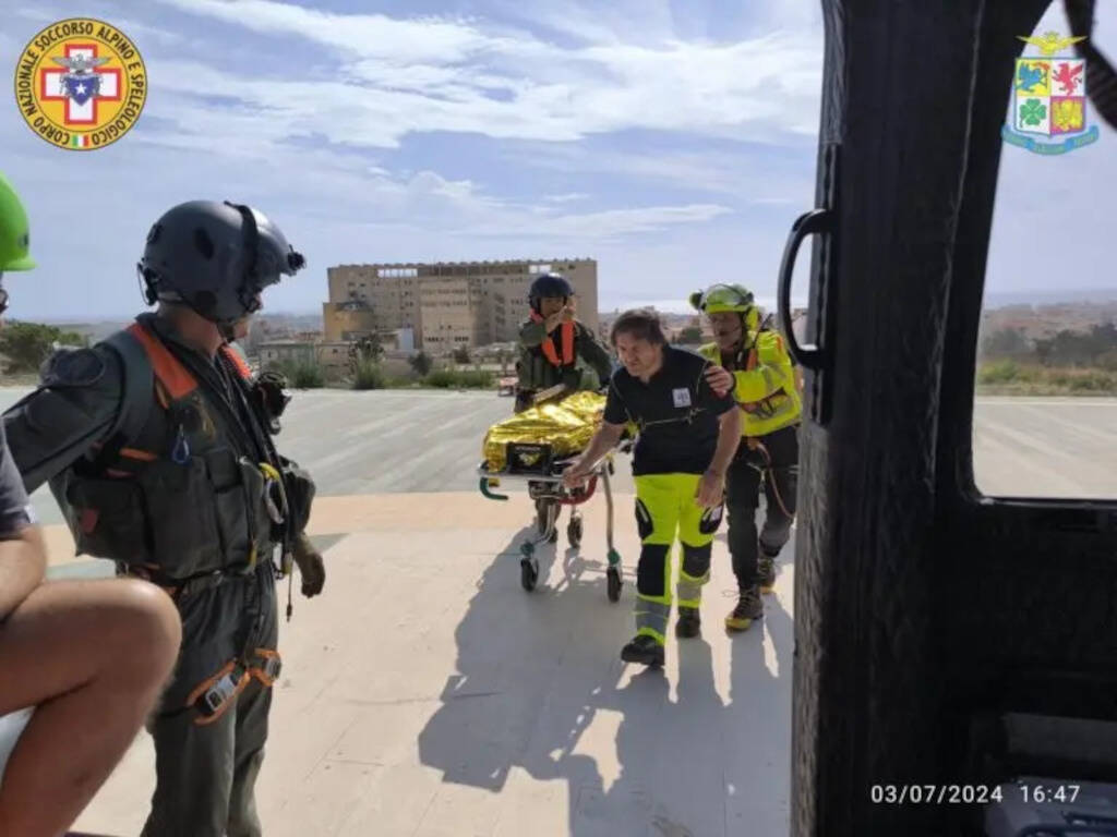 turista casertano soccorso a Marettimo