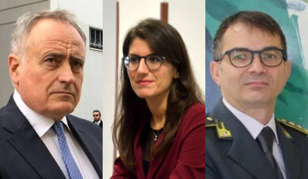 Maurizio Masciopinto prefetto, Laura Mattiucci viceprefetto aggiunto, Gianfranco Mozzillo maggiore Guardia di Finanza