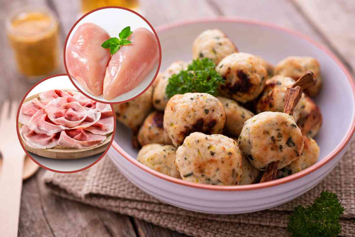 polpette prosciutto pollo