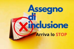 Stop Assegno di Inclusione