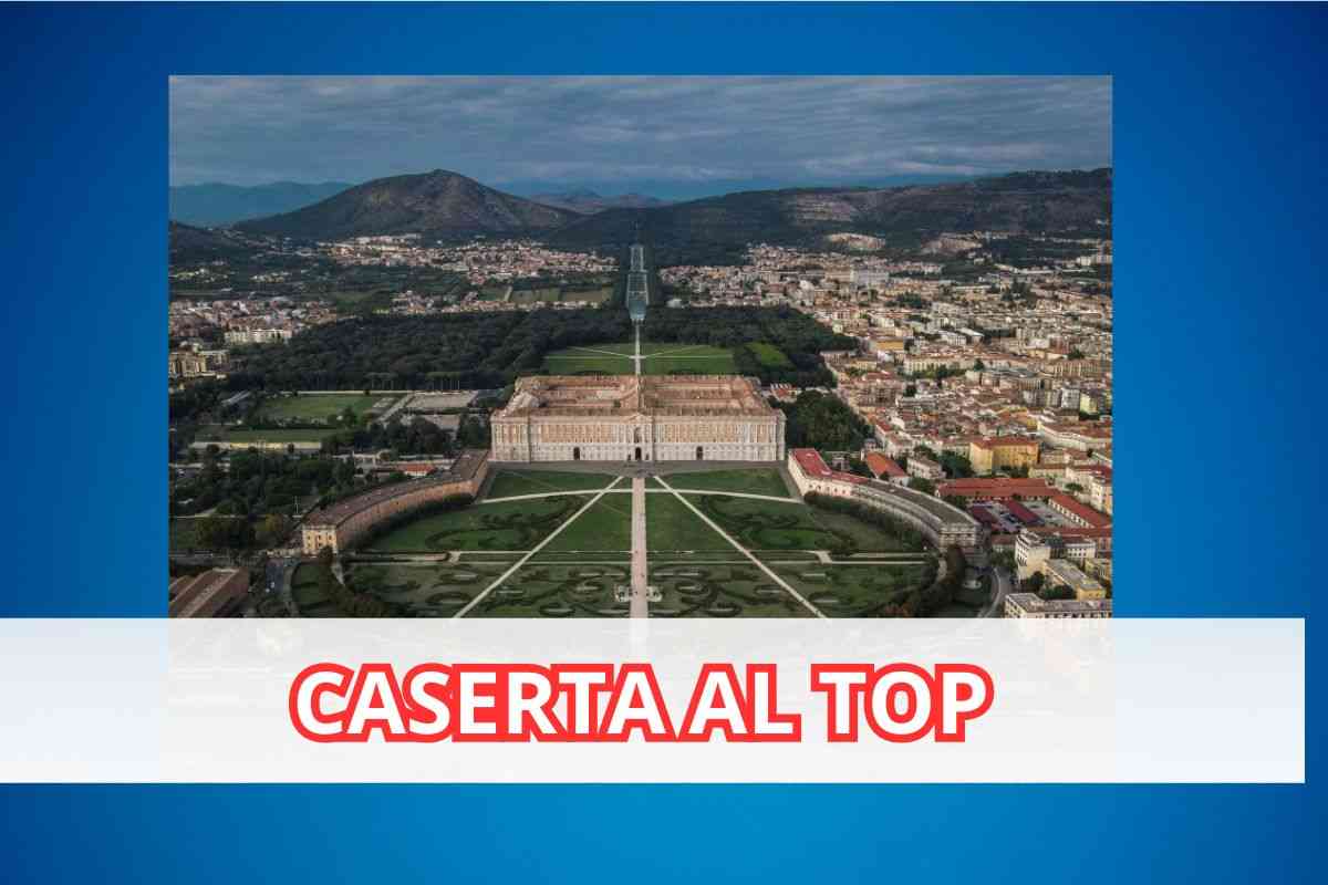 Caserta dall'alto