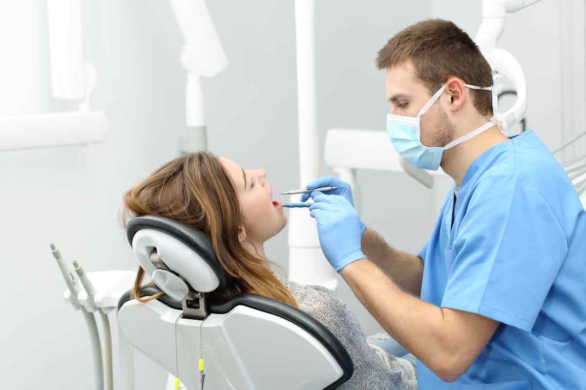 Dentista e paziente