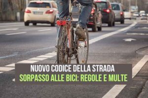 sorpasso bici regole codice strada 2025