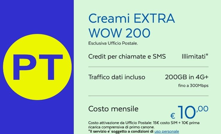 Postemobile offerta soli 10€ albese