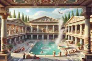 ricostruzione di terme romane