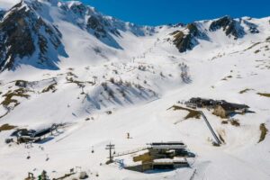 Panorama sulle piste delle Dolomiti