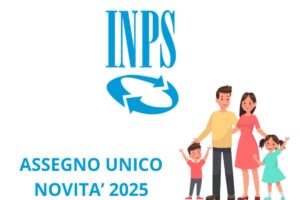 logo inps e disogno di famiglia