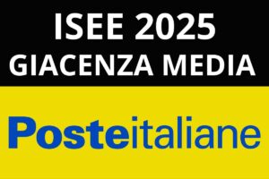 giacenza media Poste ISEE 2025