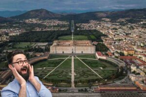 Reggia Caserta vista dall'alto