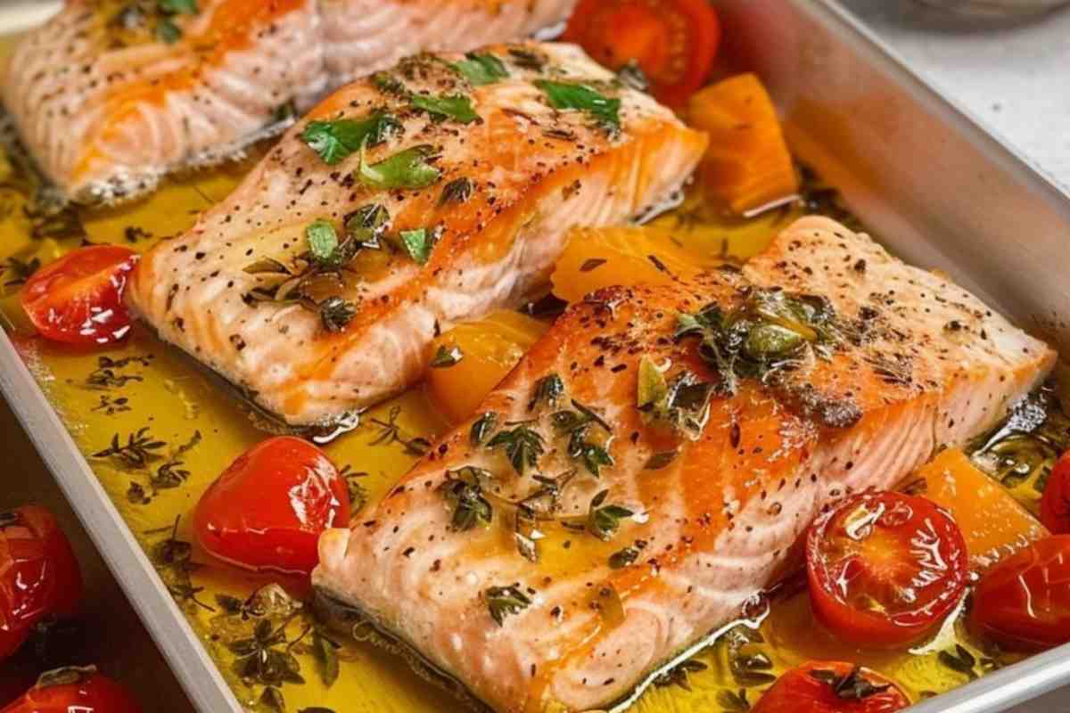 Salmone alla mediterranea