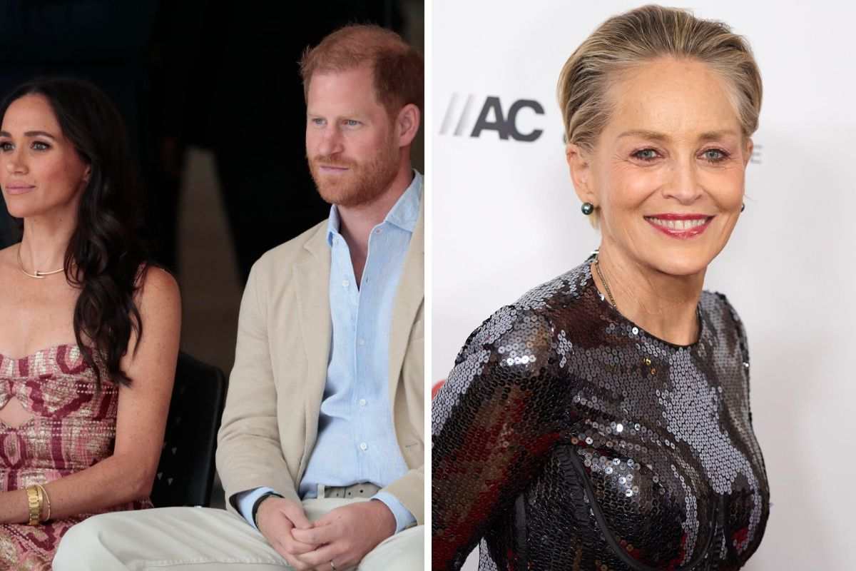 Harry e Meghan Sharon Stone