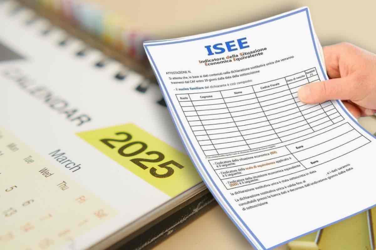 Modulo ISEE calendario 2025