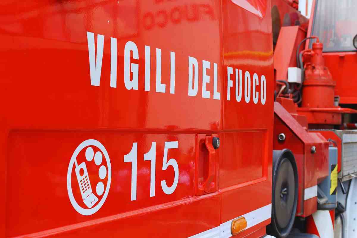 il camion dei vigili del fuoco